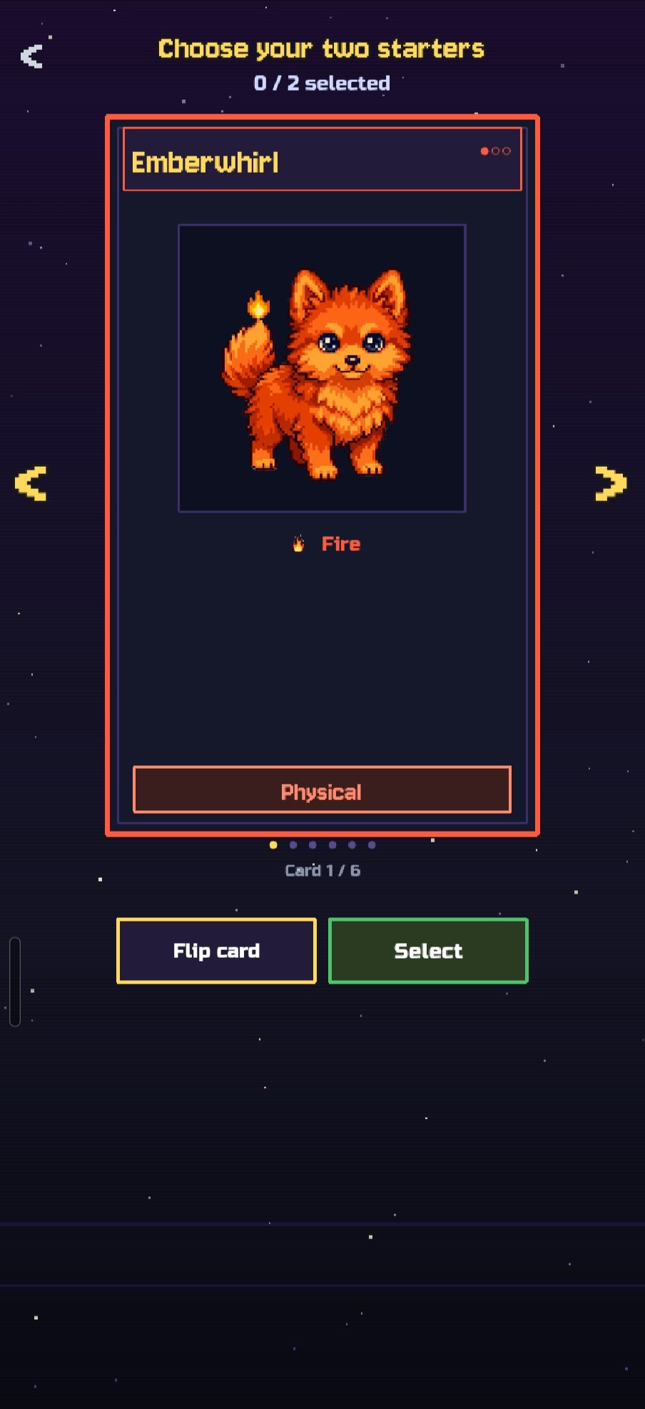 Starter pick